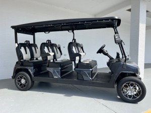 Charcoal Evolution Maverick 6 Seater Golf Cart Lithium 01